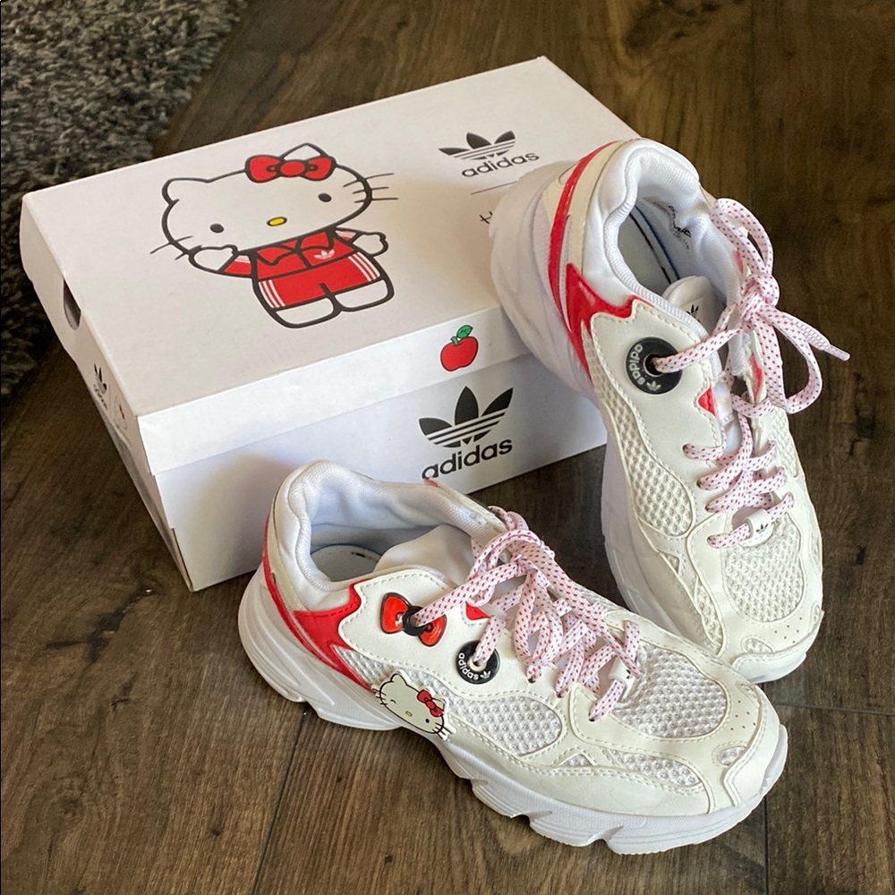 adidas Kids Sneakers - White and Red